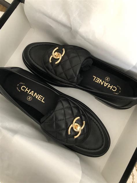 chanel loafers black and white|chanel loafers men's.